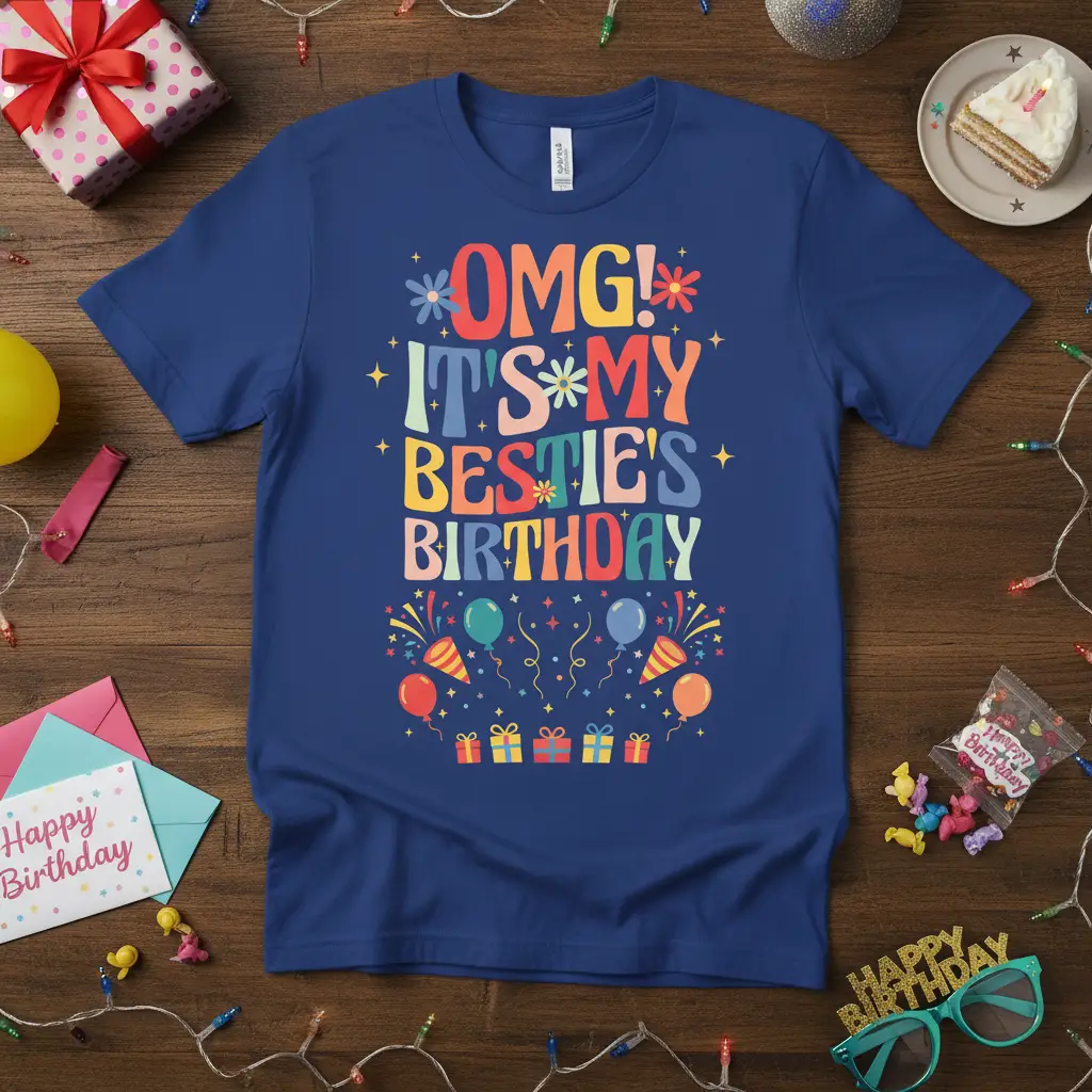 Omg! It’s My Bestie’s Birthday T-Shirt Fun Gift