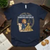 T-shirt with "On a Quest to Create Shareholder Value" text, featuring a lion in a suit with stacks of coins