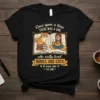 Once upon a time girl loved books and cats t-shirt with graphic of a girl reading and a cat on