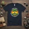 One Love One People One Earth t-shirt with a circular design featuring a tree of life and a sunset backdrop