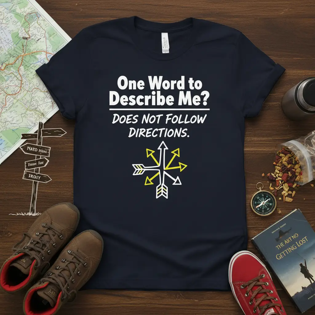 One Word to Describe Me? Does Not Follow Directions Tee