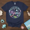Oneder the Sea Mama t-shirt with colorful ocean creatures like dolphins, turtles, and jellyfish