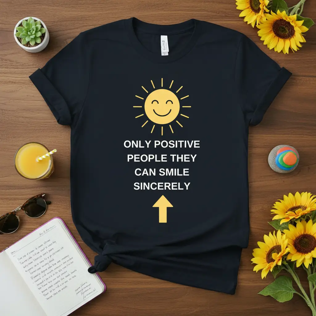 Only Positive People They Can Smile Sincerely T-Shirt