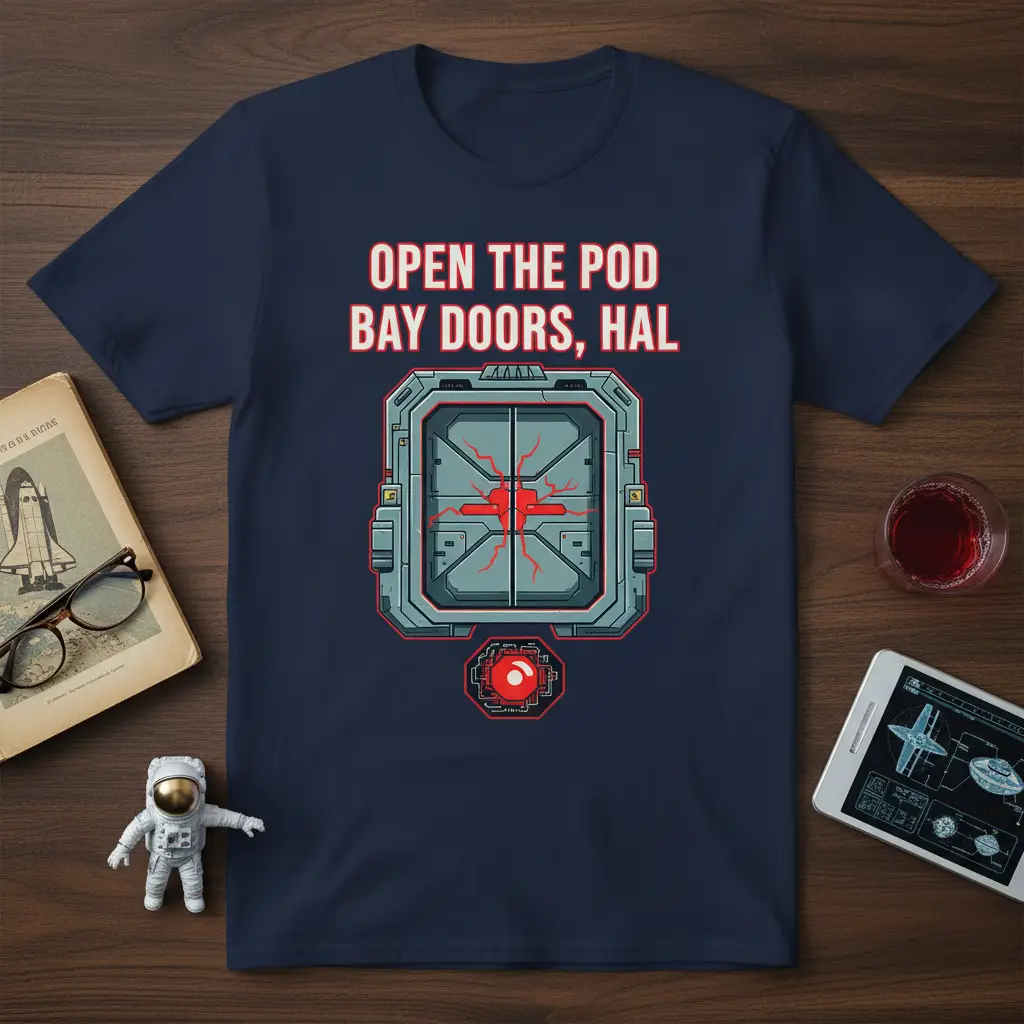 Open the Pod Bay Doors, Hal Sci Fi Movie T-Shirt