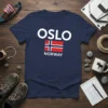OSLO NORWAY bold graphic design printed on comfortable cotton t-shirt