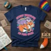 Otterly Ridiculous No Foxs Given text design with a cute otter on a fox, surrounded by rainbow and eye graphics