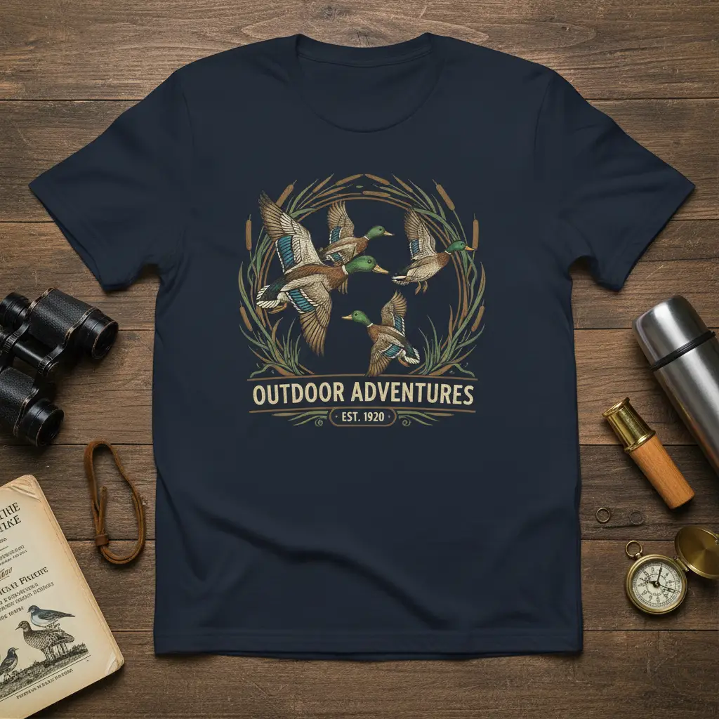 Outdoor Adventures Est. 1920 Duck Hunting T-Shirt