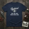 Packard Ask The Man Who Owns One T-Shirt with vintage car graphic and retro logo