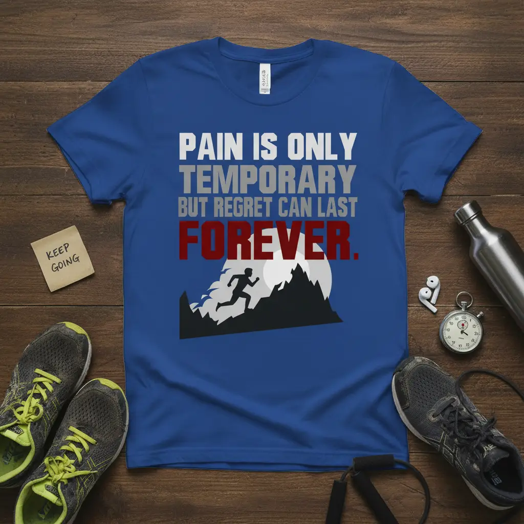Pain Is Only Temporary but Regret Can Last Forever T-Shirt