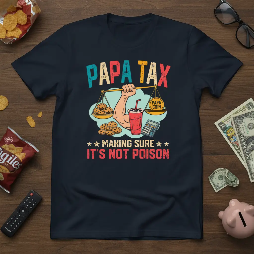 Papa Tax Making Sure It’s Not Poison Funny Dad T-Shirt