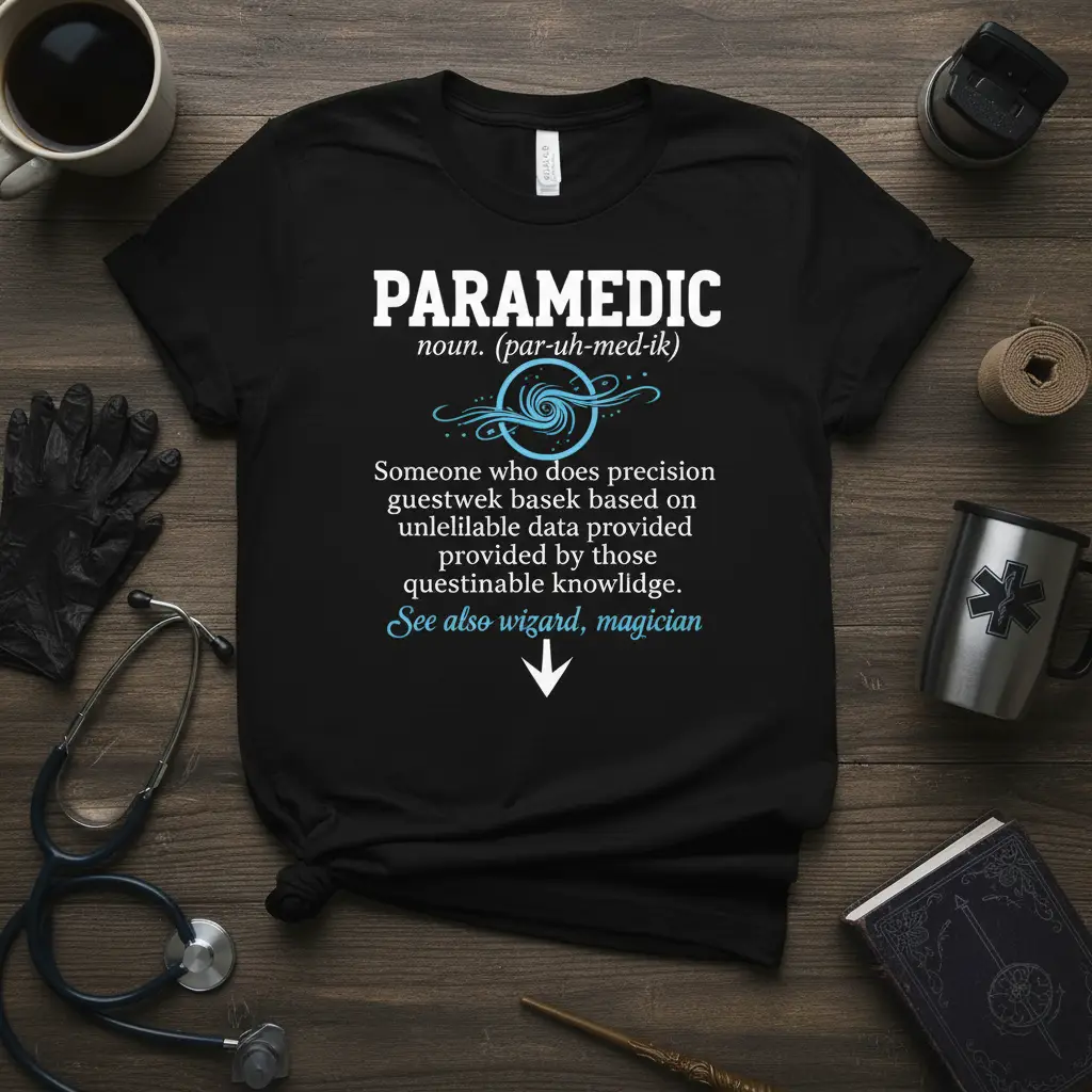 Paramedic Noun. (par-uh-med-ik) Someone Who Does Funny T-Shirt