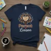 Navy Parent Liaison T-Shirt with a Tree of Life graphic and supportive words like Kind, Loyal, Caring, Warm, Reliable