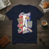 Paris France Travel Icons T-Shirt creative graphic design printed on comfortable cotton t-shirt