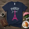 PARIS Je t'aime unique graphic design printed on comfortable cotton t-shirt
