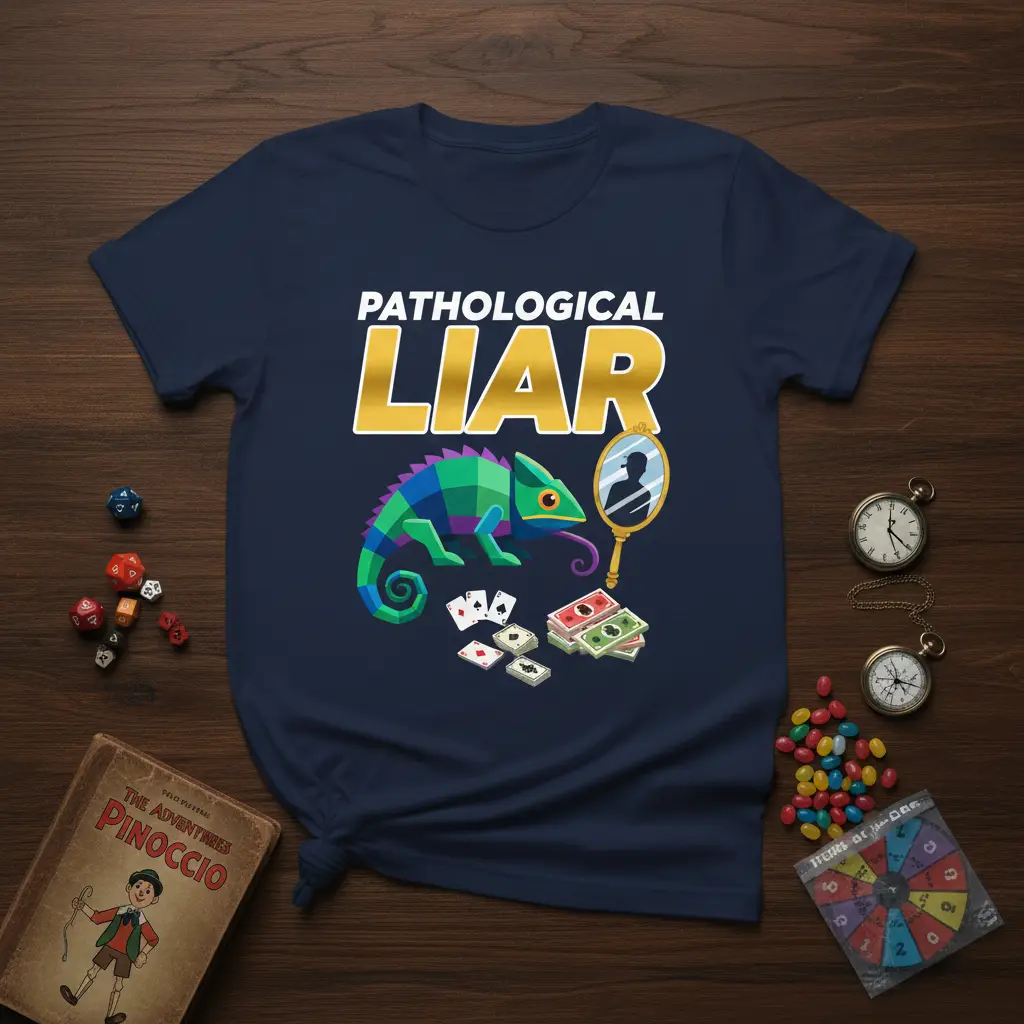 Pathological Liar Funny Quote T-Shirt Humorous Statement Gift