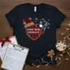 Patient Access Representative Christmas T-Shirt with Santa hat and stethoscope graphic
