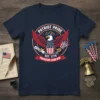 Patriot Pride Freedom Forever Est 1776 T-Shirt design featuring an eagle with American flag elements and patriotic text