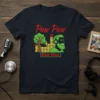 Paw Paw Paw Paw T-Shirt design featuring a green-bearded man with headphones, sound waves, and tree graphic