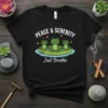 Peace & Serenity Just Breathe bold graphic design printed on comfortable cotton t-shirt