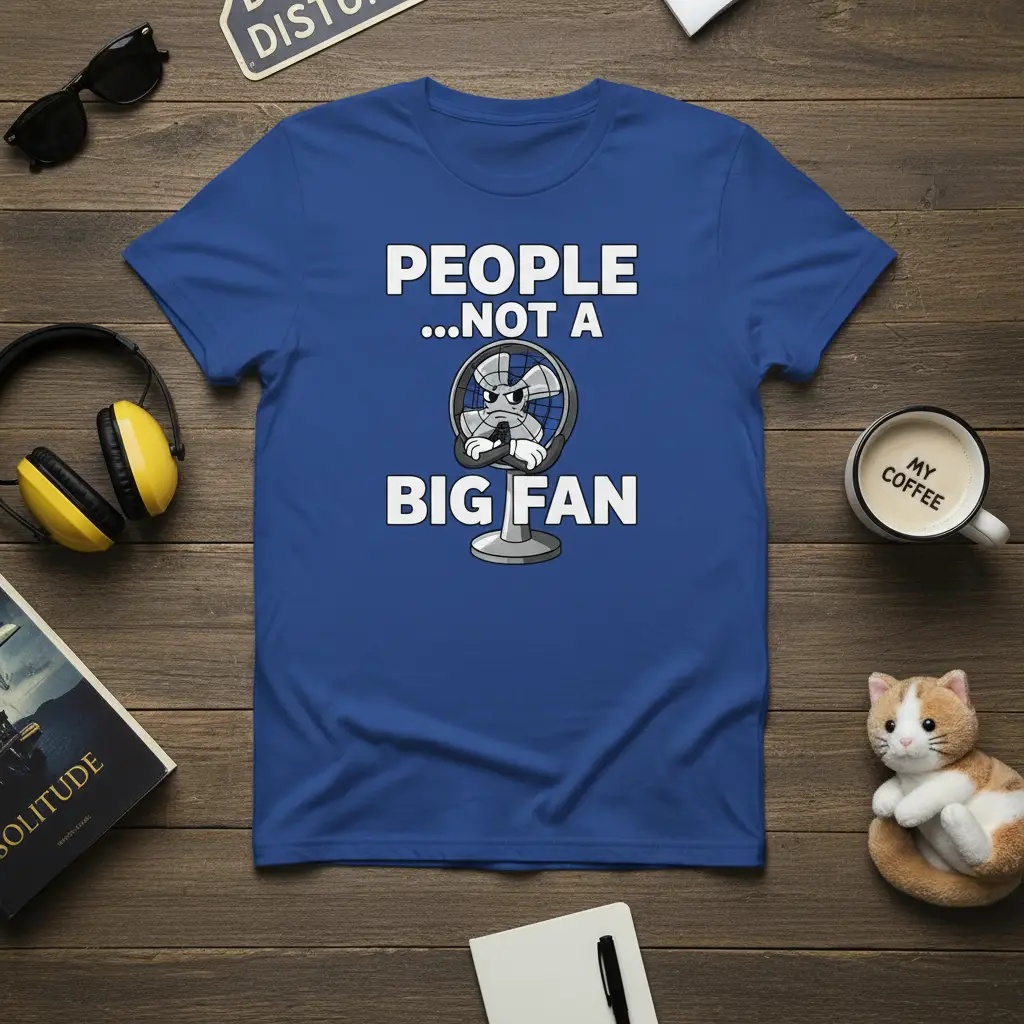 People …not a Big Fan Funny Quote T-Shirt Gift