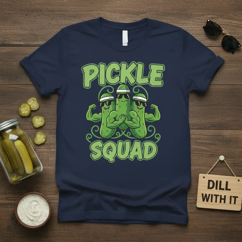 Pickle Squad T-Shirt Funny Dill Pickle Lover Gift
