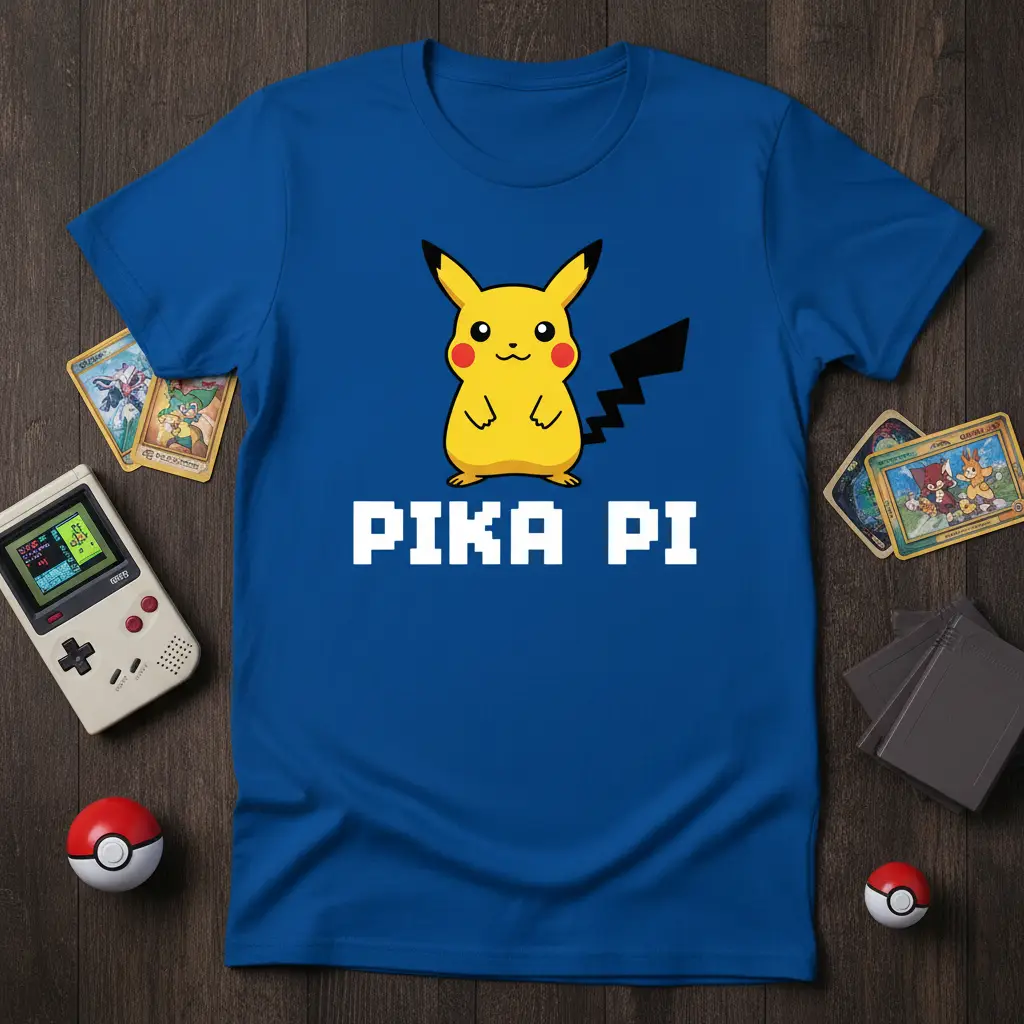 Pika Pi Pikachu Pokemon T-Shirt Cute Anime Gift