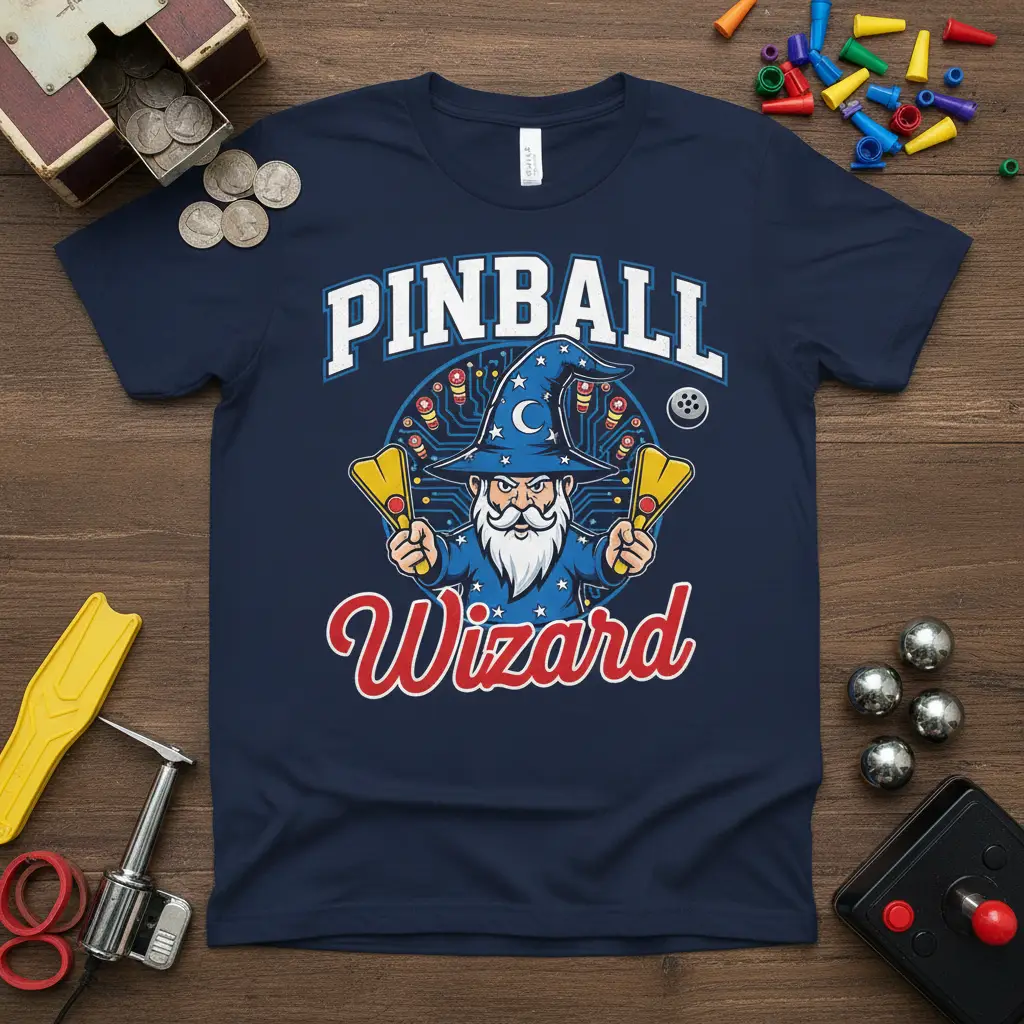 Pinball Wizard T-Shirt Retro Arcade Gamer Gift