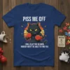 Angry boxing black cat t-shirt with the quote "Piss Me Off I Will Slap You So Hard Nobody Won't Be