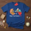 Pizza + Ice Cream = ❤️ bold graphic design printed on comfortable cotton t-shirt