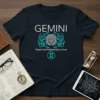 Playful And Intellectually Curious Gemini unique graphic design printed on comfortable cotton t-shirt