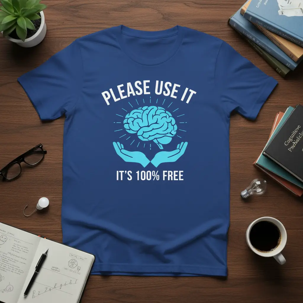 Please Use It It’s 100% Free Brain T-Shirt