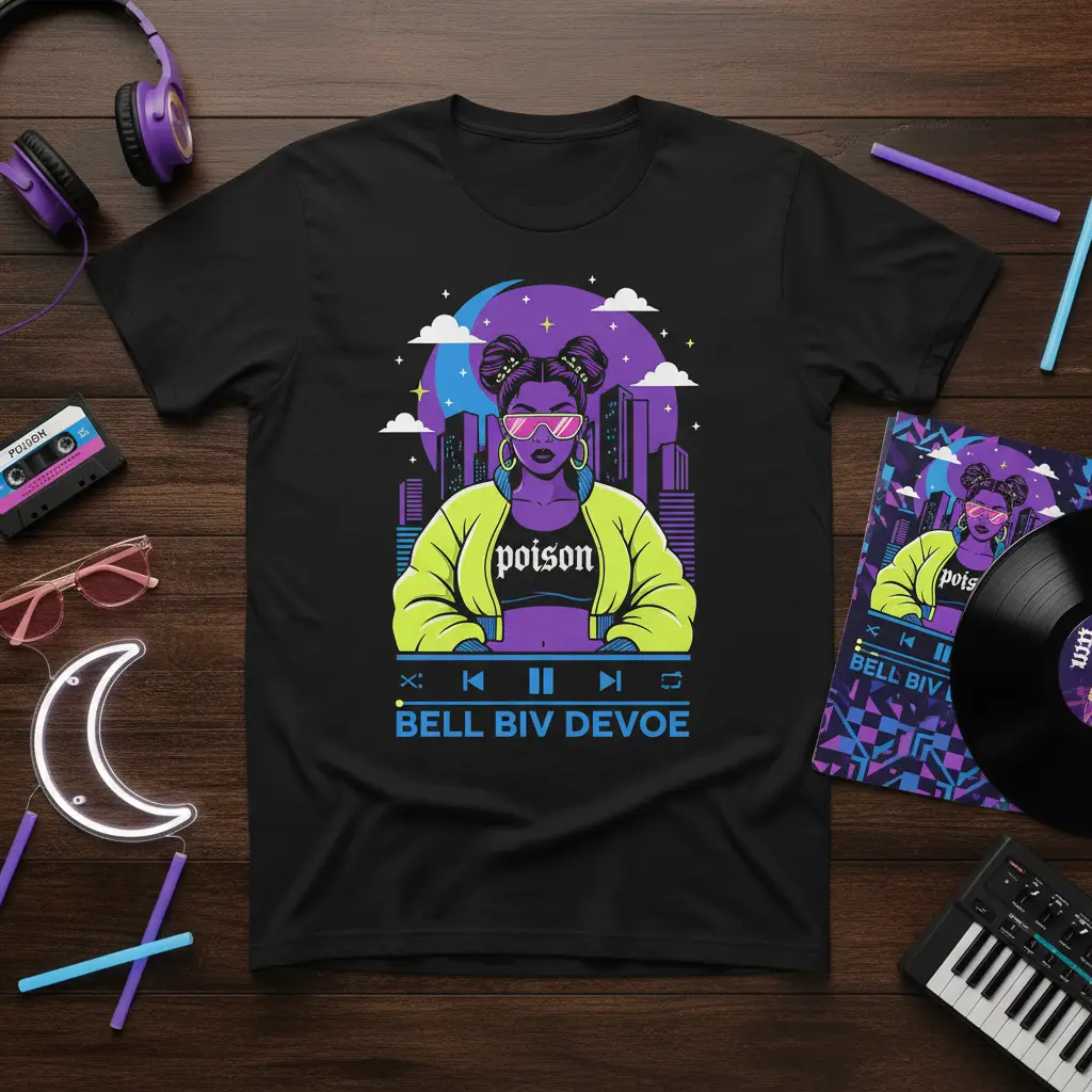 Poison Bell Biv Devoe T-Shirt Retro 90s Music Gift