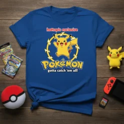 Pokemon Gotta Catch 'Em All t-shirt with Pikachu graphic and yellow lightning circle