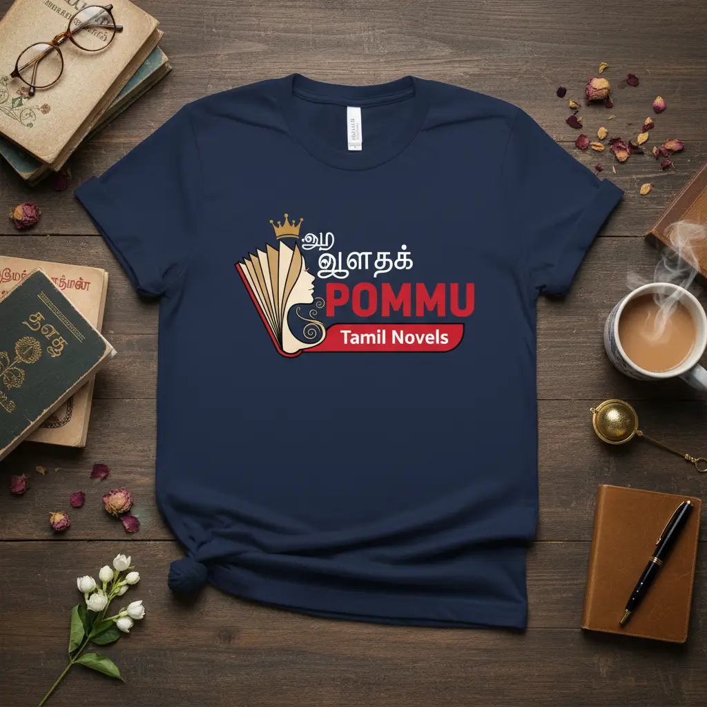 Pommu Tamil Novels Book Lover T-Shirt Gift for Readers