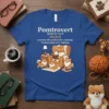 Pomtrovert noun a person text design featuring bold typography on quality t-shirt