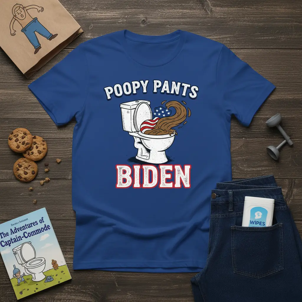 Poopy Pants Biden Funny Political T-Shirt Gift