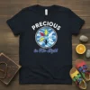 Precious in His Sight Christian quote t-shirt with diverse people holding hands in a circle against a sky background