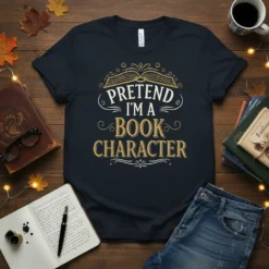 Pretend I'm a Book Character T-Shirt Reader Gift for Book Lovers