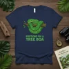 Pretend I'm a Tree Boa text with a cartoon green tree boa snake coiled on a branch on a navy