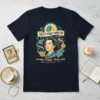Pretty Peggy Turns 80! Established March 22, 1942 t-shirt design featuring a retro portrait and floral accents