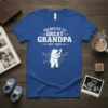 Promoted to Great Grandpa Est. 2022 t-shirt with a white bear graphic