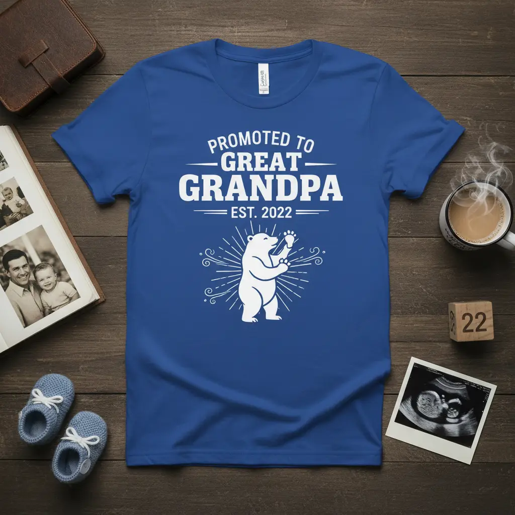 Promoted to Great Grandpa Est. 2022 T-Shirt