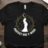 Protect Roe V Wade t-shirt with silhouette of pregnant woman and celestial design