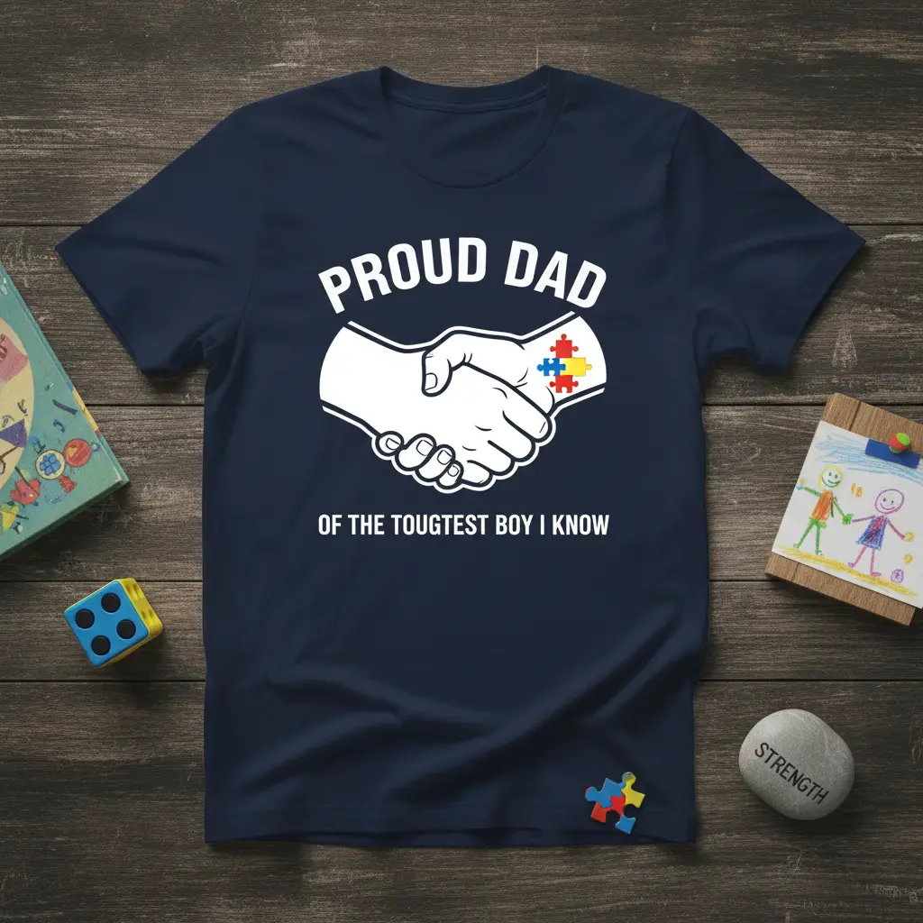 Proud Dad of the Toughest Boy I Know T-Shirt