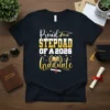 Proud Stepdad Of A 2026 Graduate t-shirt with graduation cap and diploma graphic
