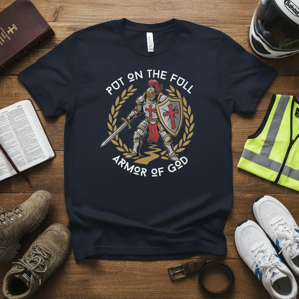 Put on the Full Armor of God T-Shirt Christian Faith