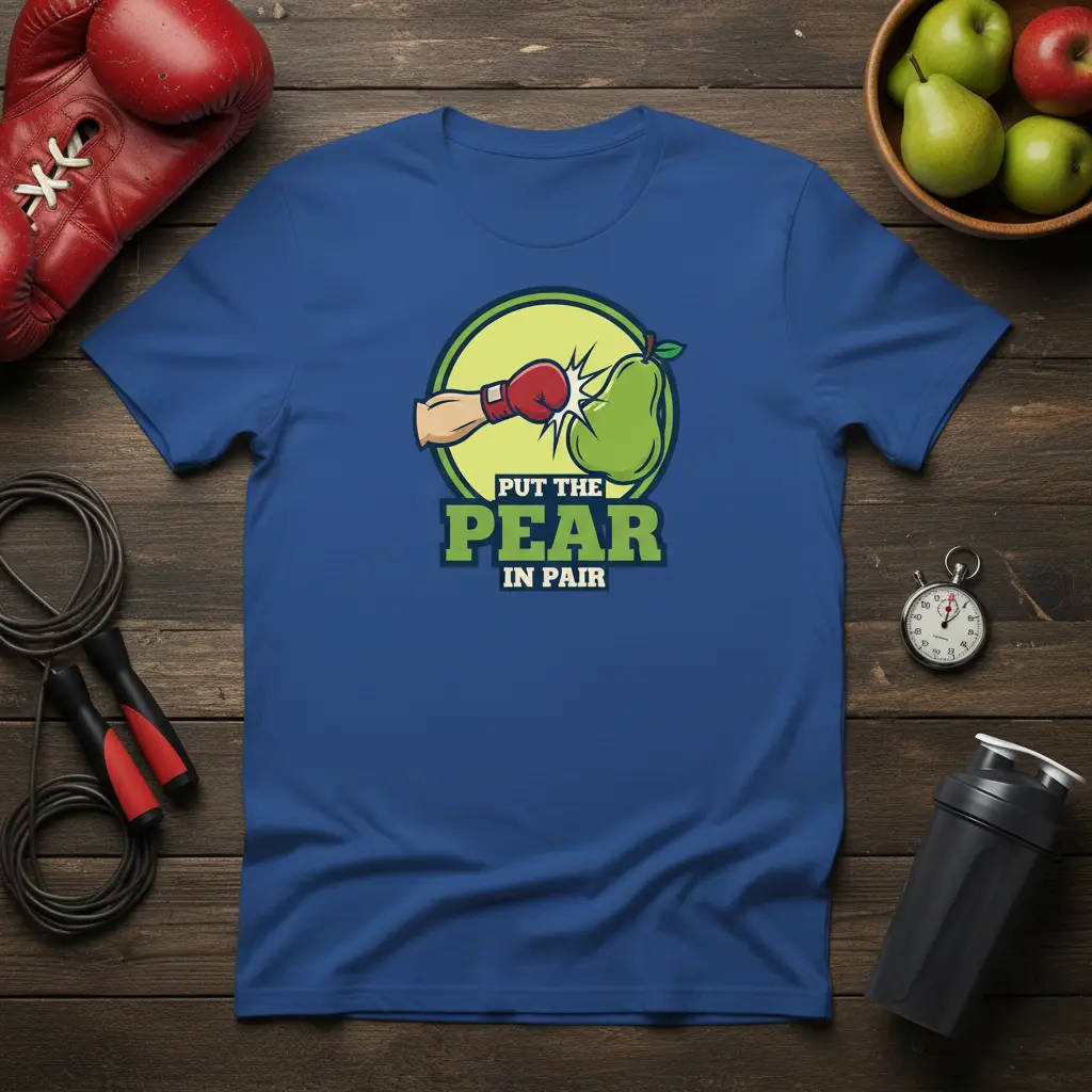 Put the Pear in Pair Boxing Pun T-Shirt Fitness Gift