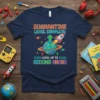 Quarantine Level Complete Level Up To Second Grade t-shirt with rocket and planet graphic