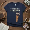 Raising Arrows Psalm 127 t-shirt design with quiver of arrows and scripture text