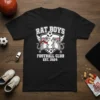 Rat Boys Football Club Est. 2024 t-shirt featuring cartoon rats playing soccer with a shield and text